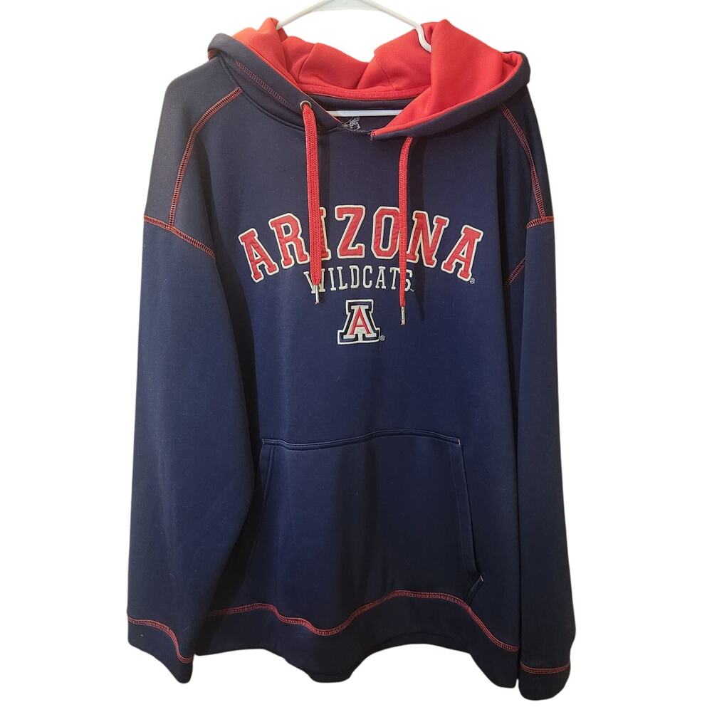 Logo Athletic Men's Arizona Wildcats Pullover Hoodie Navy Red Size XXL